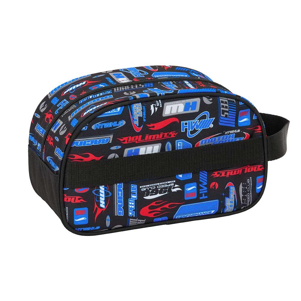 Beauty case per bambini Hot Wheels, adattabile al trolley, con maniglia e 2/3