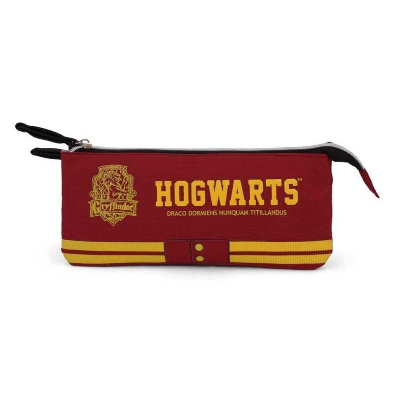 Trousse Gryffondor pour enfant, 3 compartiments, 23 x 11 x 10 cm, rouge 3/5