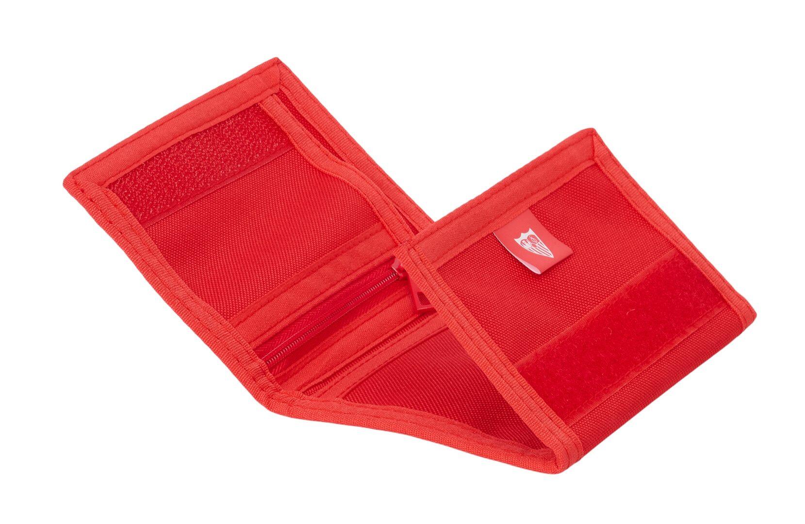Portefeuille adulte FC Séville avec fermeture Velcro et porte-monnaie, 12,5 x 3/3