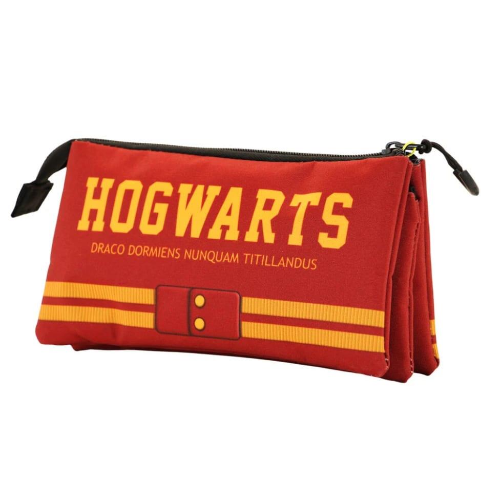 Trousse Gryffondor pour enfant, 3 compartiments, 23 x 11 x 10 cm, rouge 5/5