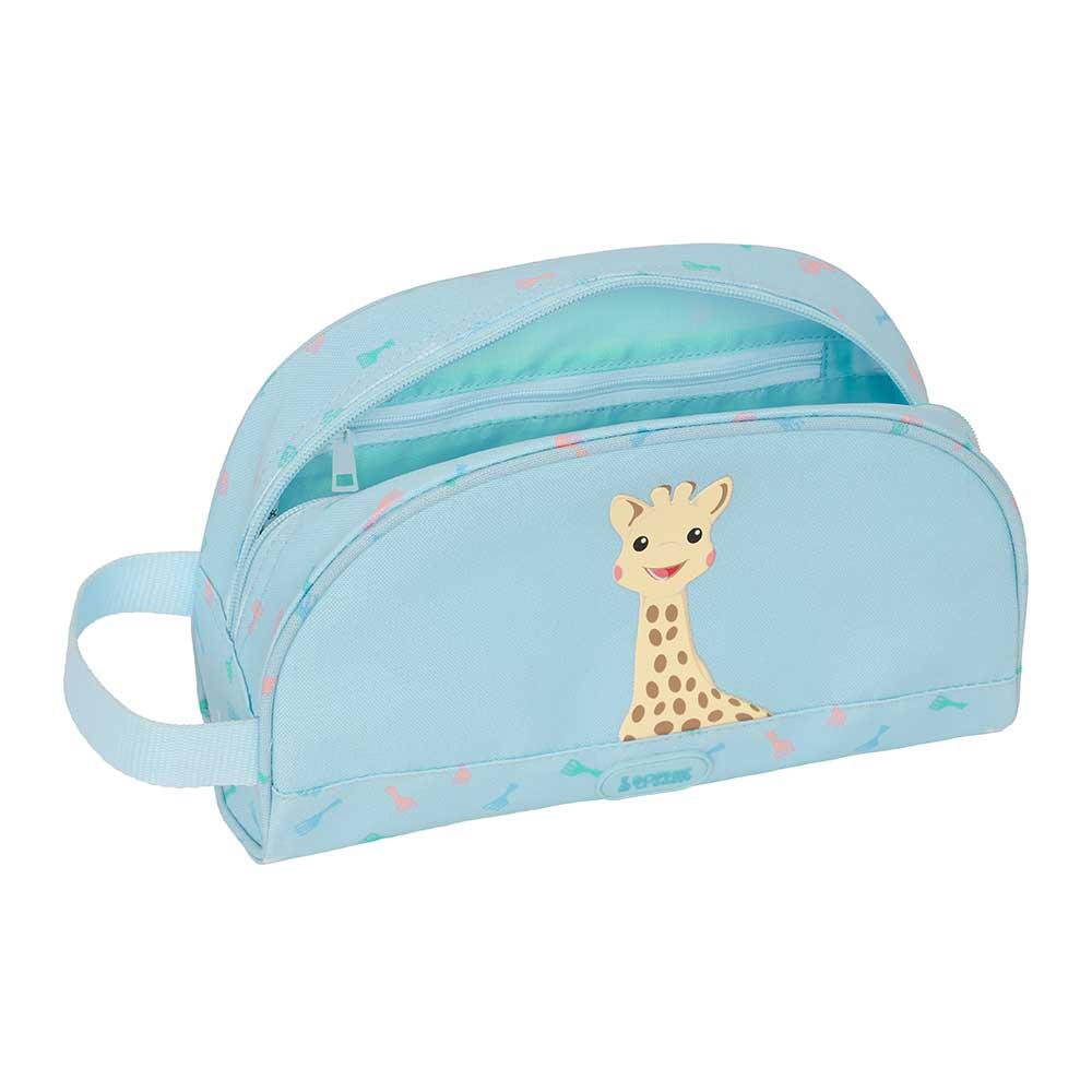 Beauty case per bambini Sophie la Giraffa in poliestere riciclato con manico 4/4