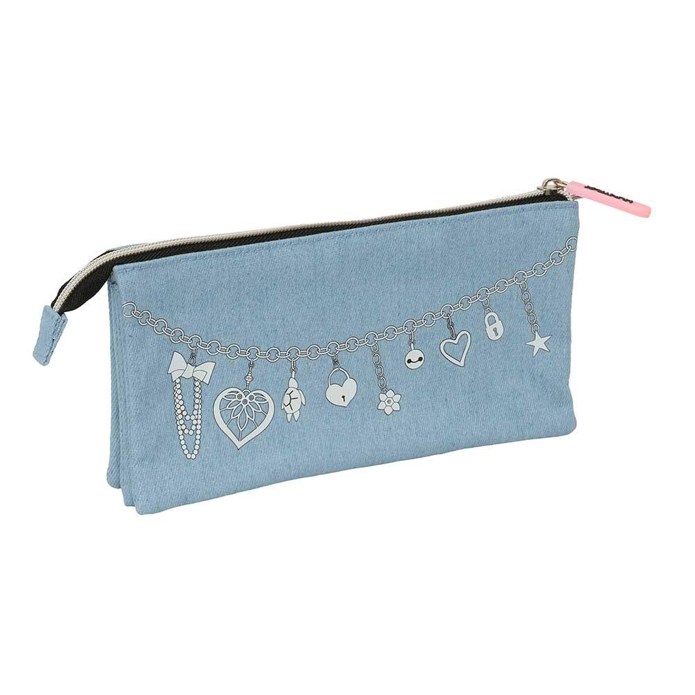 Trousse à crayons pour enfants K-Pop Demon Hunters avec fermeture éclair, bleu 2/3