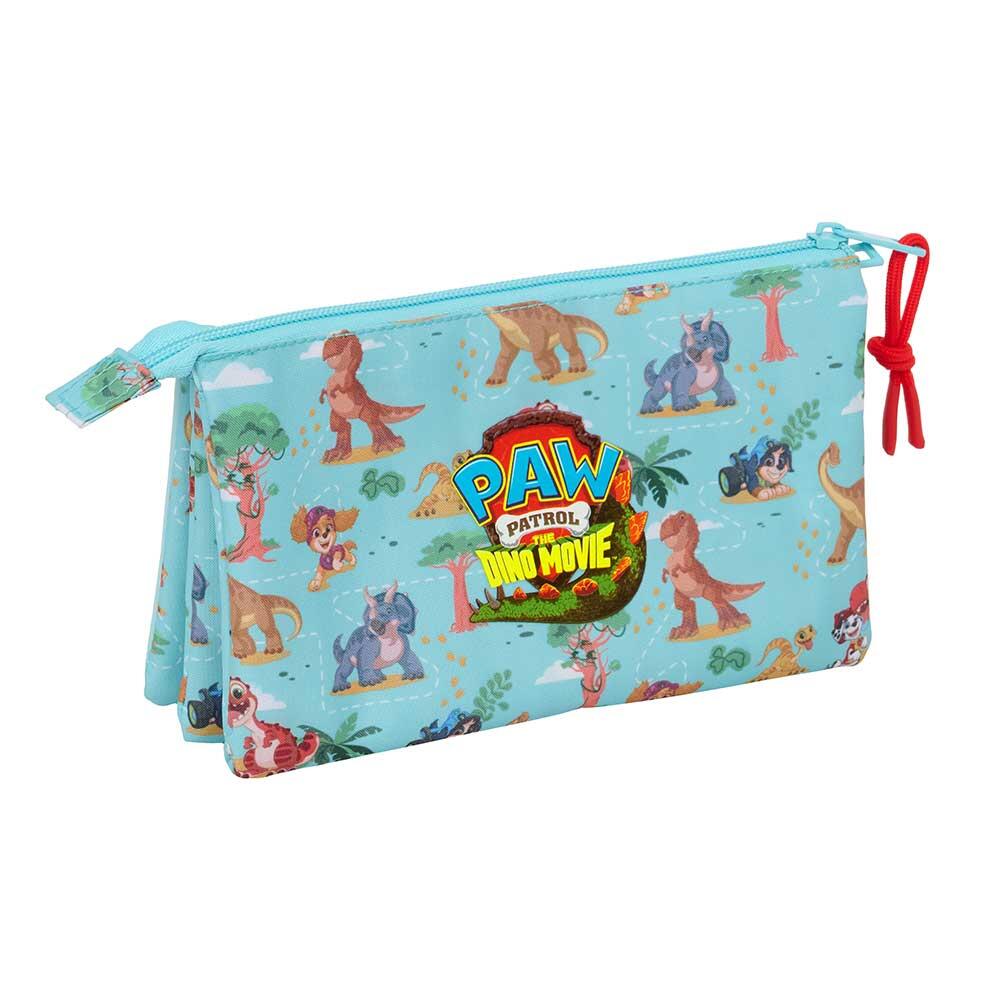 Trousse triple Pat' Patrouille Sauvetage de Dinosaures pour enfants avec 2/3