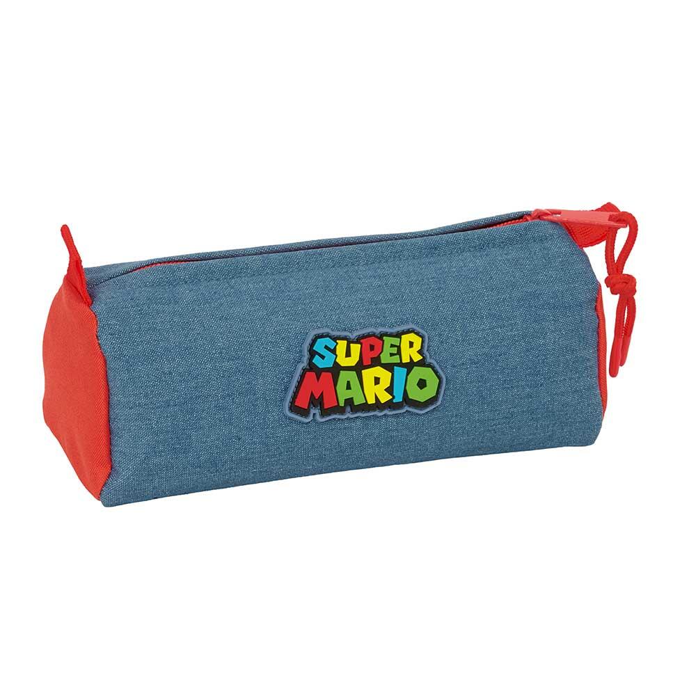Astuccio per bambini di Super Mario con cerniera e scomparto singolo, blu e 2/3