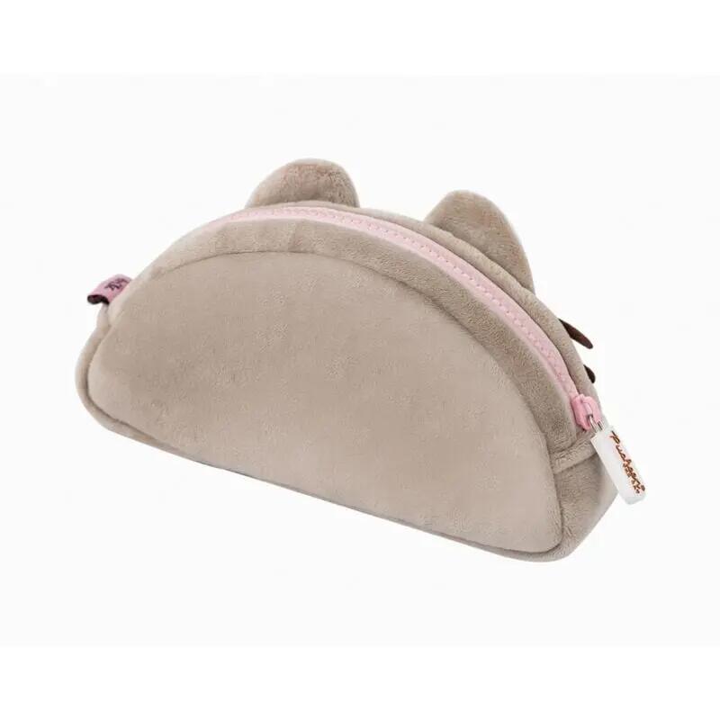 Pusheen Foodie Plüsch-Federmäppchen für Kinder mit Reißverschluss, 20 cm, Grau 2/4