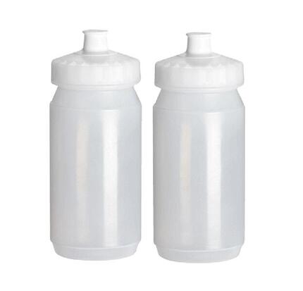 Wasserflasche 2x 550 ml Orange-Schwarz Trinkflasche