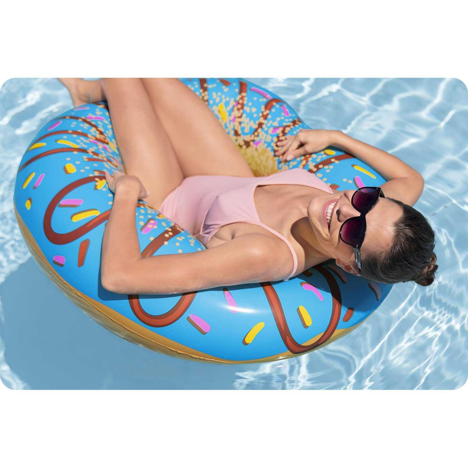 Dmuchane koło plażowe do pływania niebieski Donut 107cm BESTWAY 6/6
