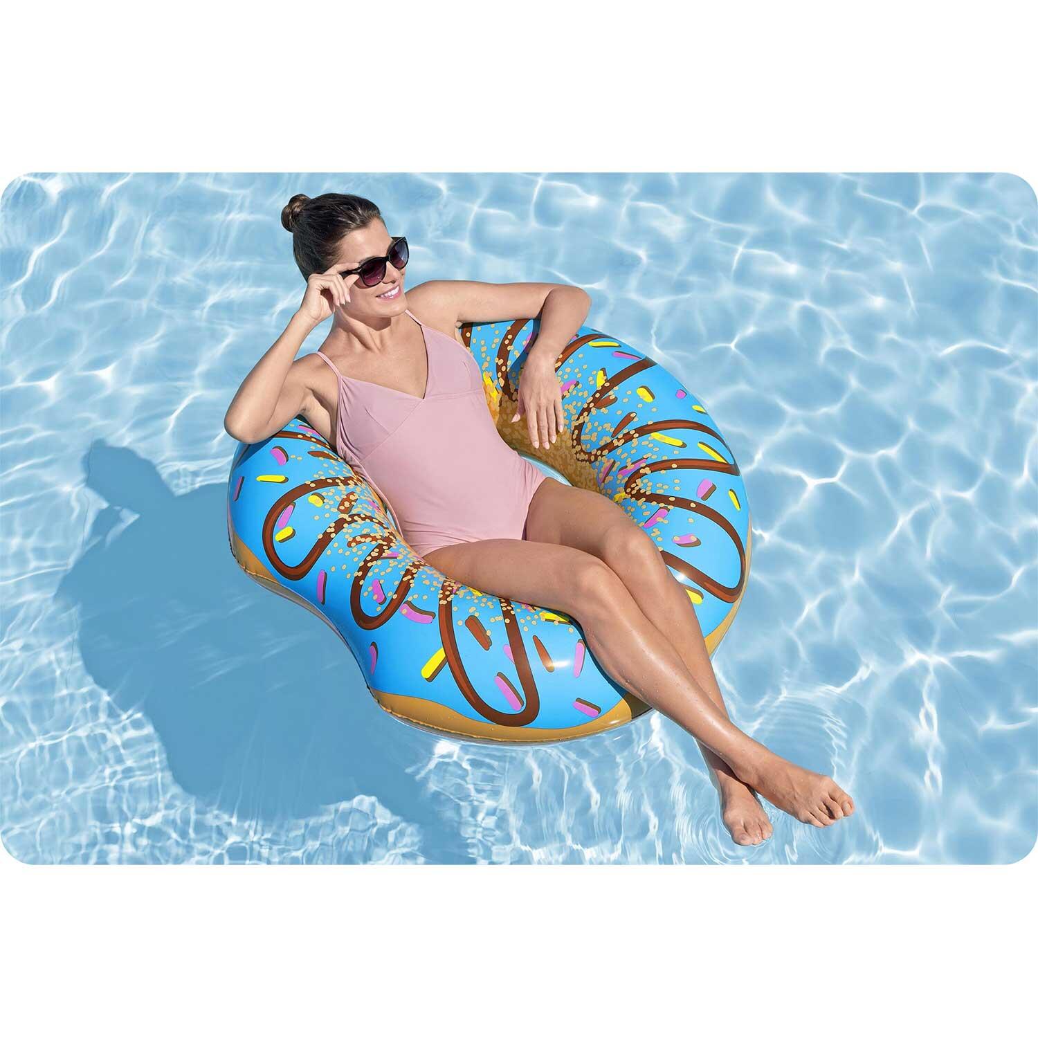 Dmuchane koło plażowe do pływania niebieski Donut 107cm BESTWAY 5/6