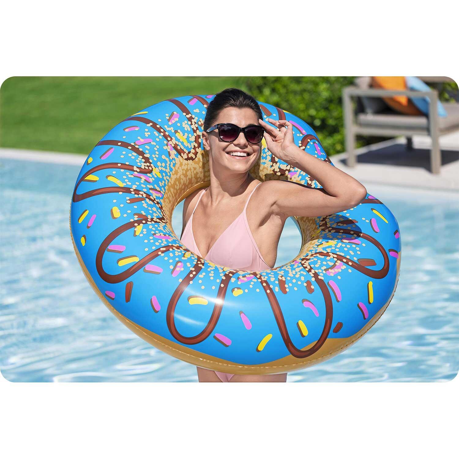 Dmuchane koło plażowe do pływania niebieski Donut 107cm BESTWAY 4/6