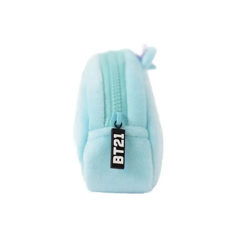 Astuccio per matite in peluche per bambini BT21 Mang con cerniera, 20 cm 3/4