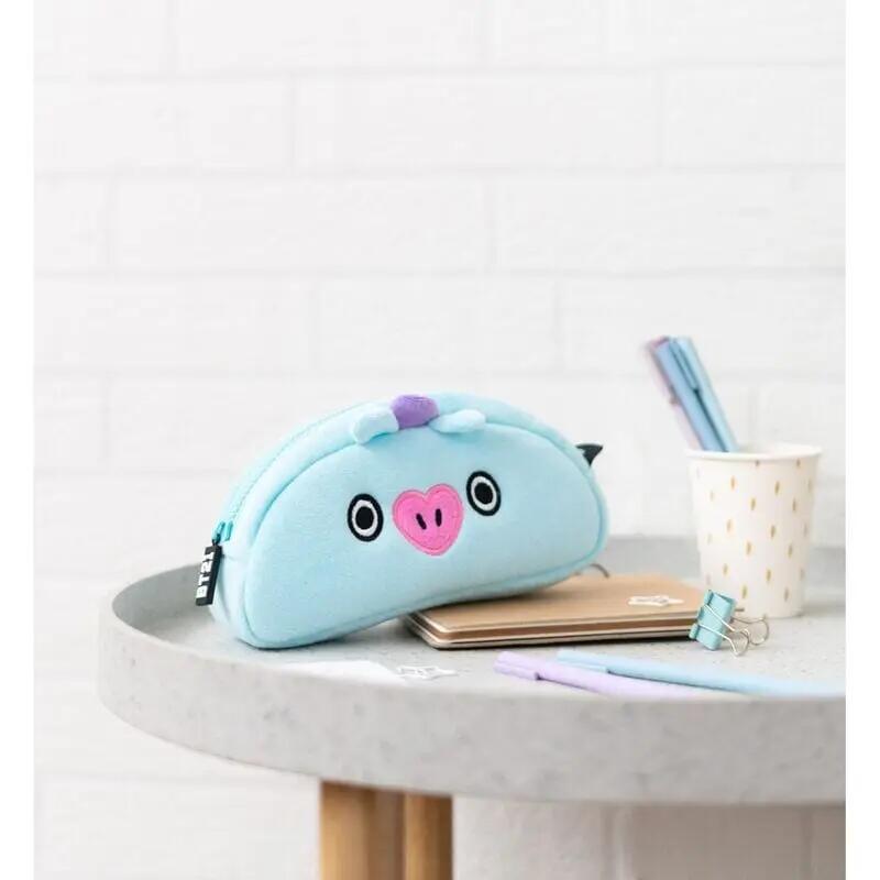 Astuccio per matite in peluche per bambini BT21 Mang con cerniera, 20 cm 4/4