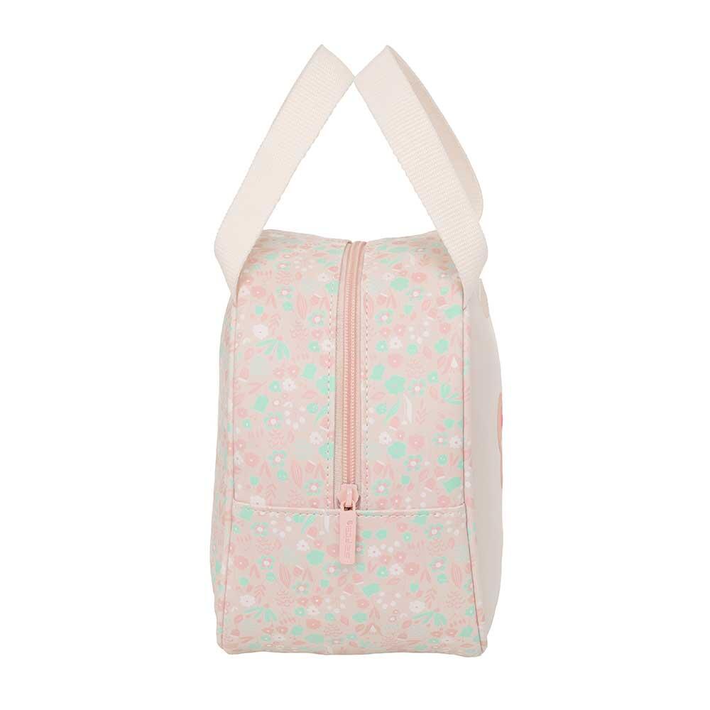 Beauty case termico per bambini con unicorno, manico e interno in alluminio 3/4