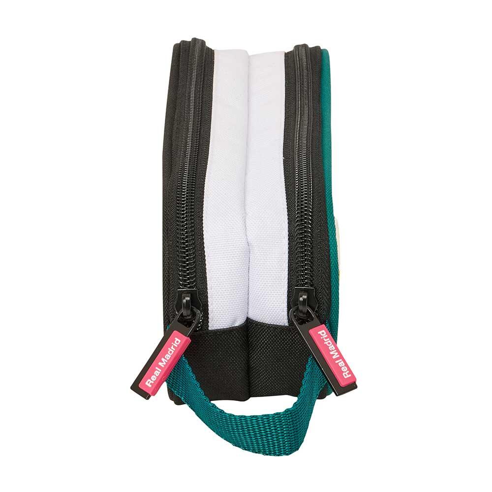 Astuccio doppio per bambini del Real Madrid con 2 scomparti e manico, bianco 3/3