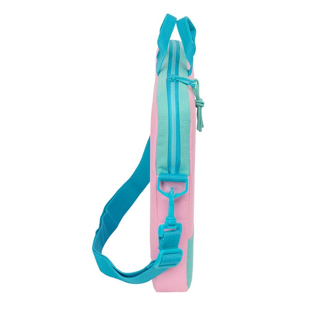 Capa portátil adulto Benetton Dolce 15,6″ com alça rosa e turquesa 3/3