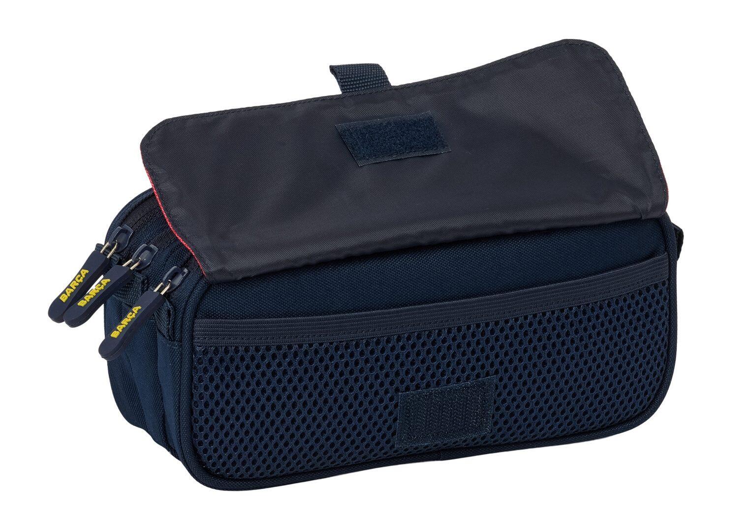 Trousse triple pour enfants FC Barcelone avec fermetures éclair, bleu marine 4/4