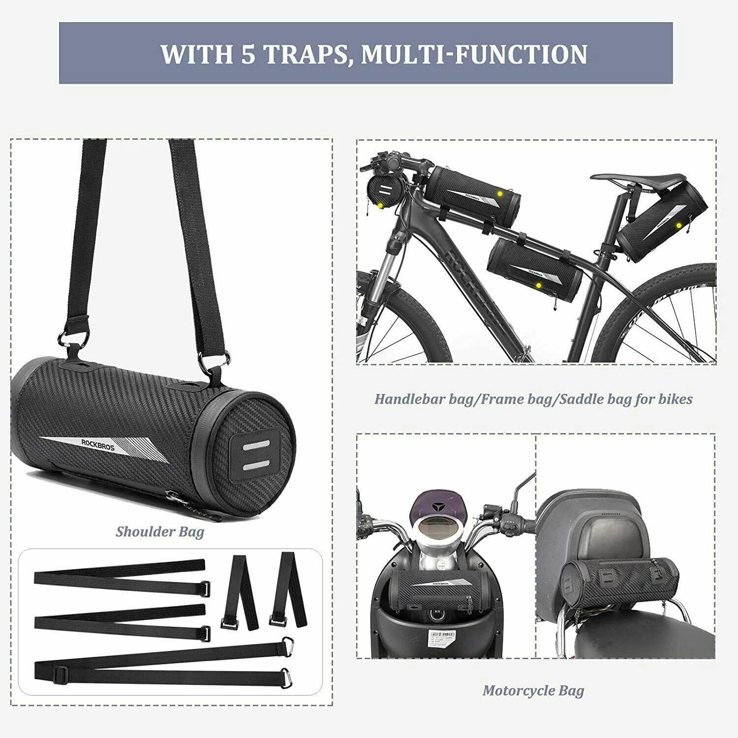 ROCKBROS Fahrrad-Lenkertasche Regenbeständig 6/6