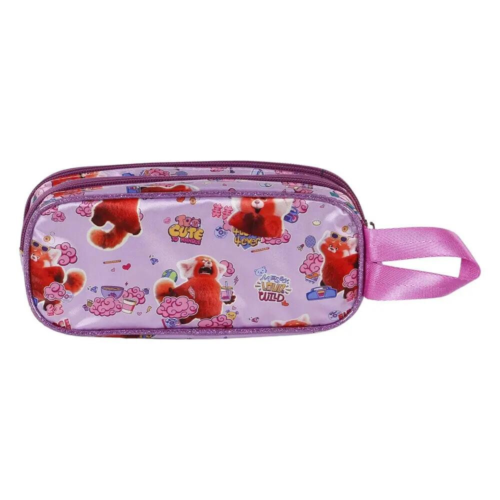 Astuccio per bambini K-Pop Demon Hunters con cerniera rosa sfumata 3/4