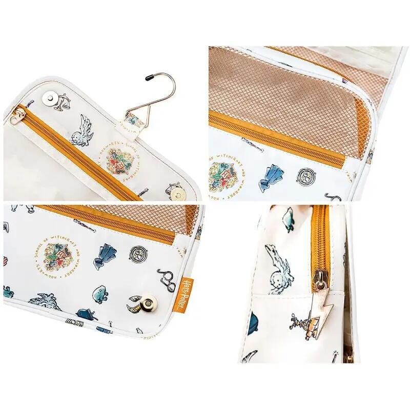 Neceser de Viaje Adultos Harry Potter de Poliéster Impermeable Blanco 3/4