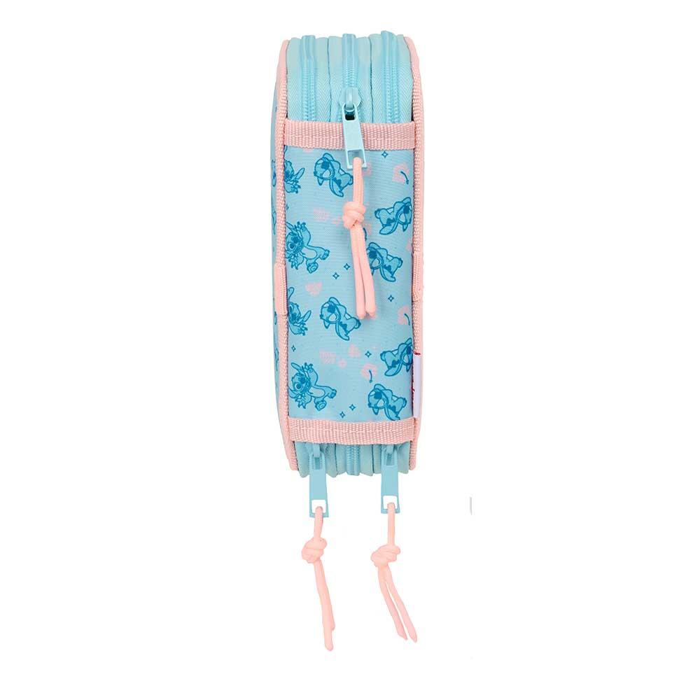 Astuccio per matite per bambini Stitch con accessori, in poliestere con 3/6