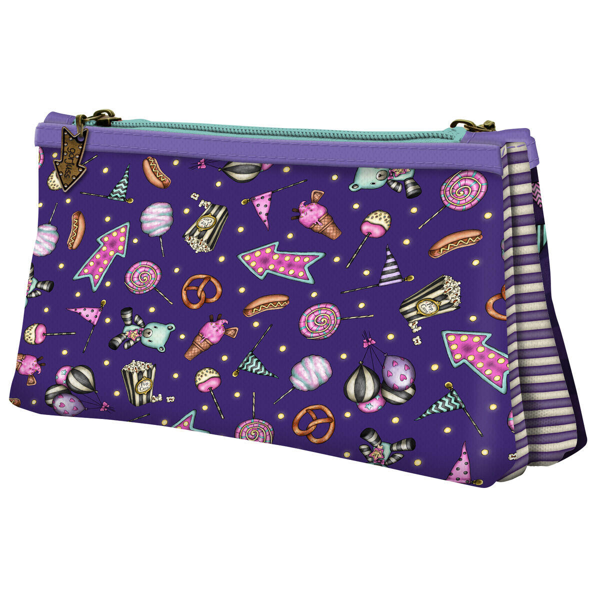 Trousse Fourre-Tout Double Gorjuss Up and Away Violet 2/2