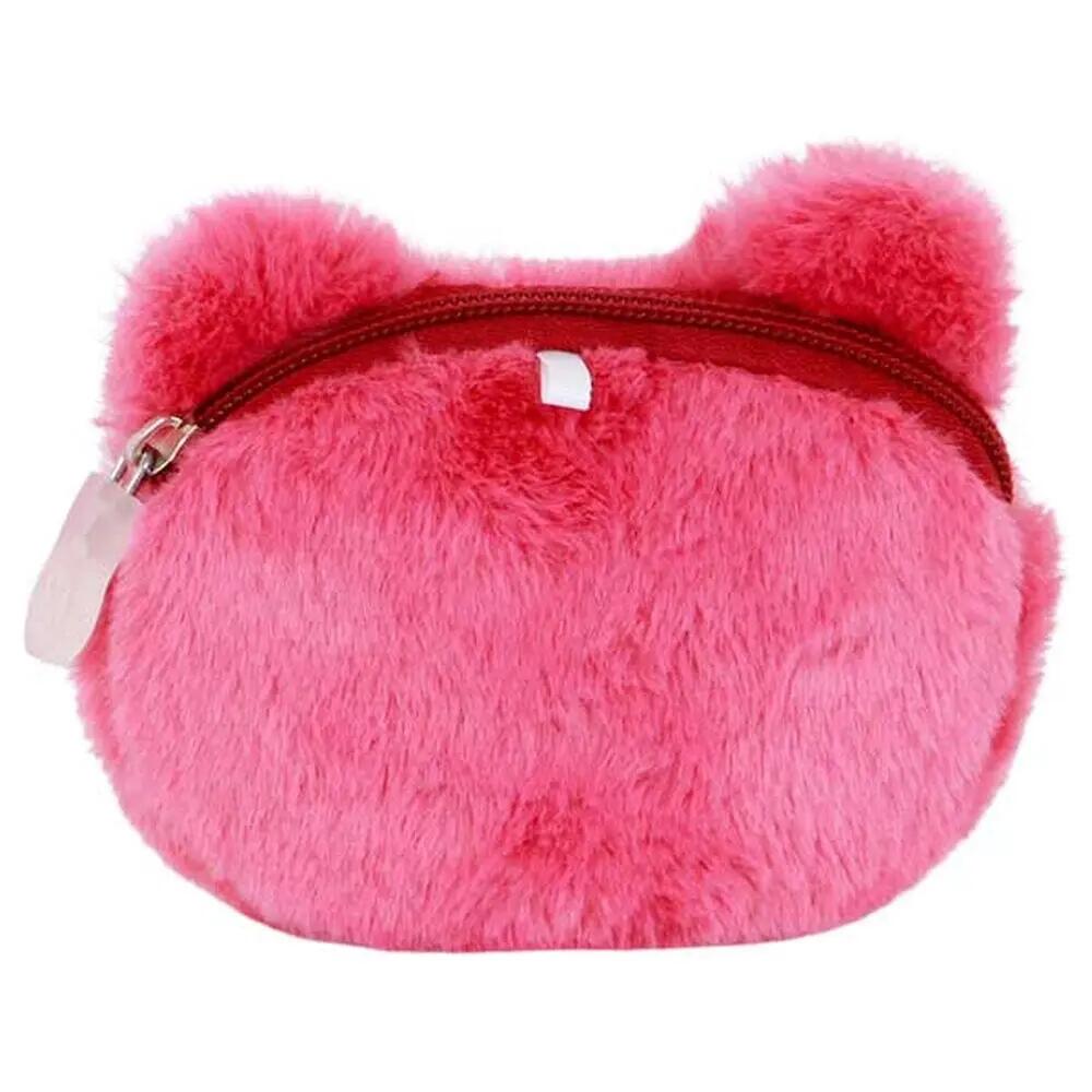 Portamonete per bambini Lotso Toy Story in peluche con cerniera, rosa 5/5