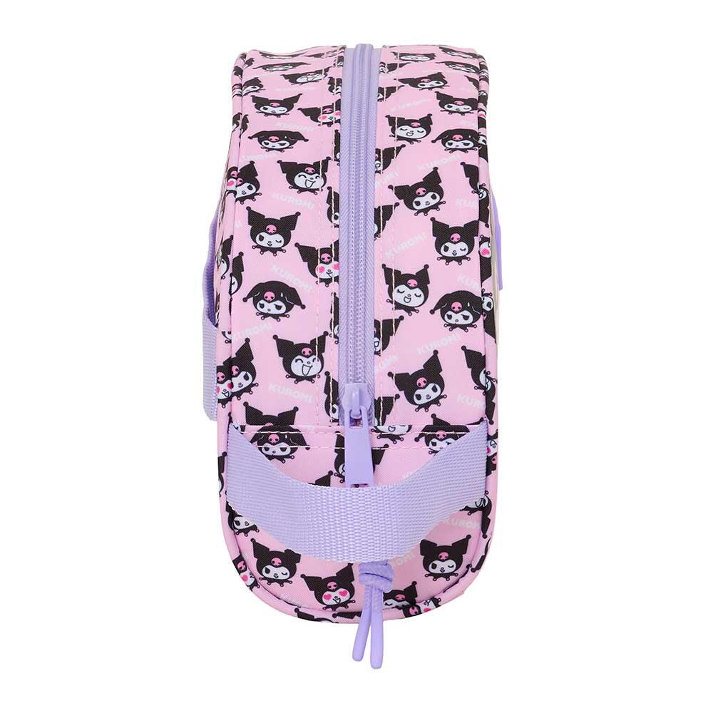 Beauty case per bambini Kuromi, adattabile al trolley grazie alla cerniera 3/6