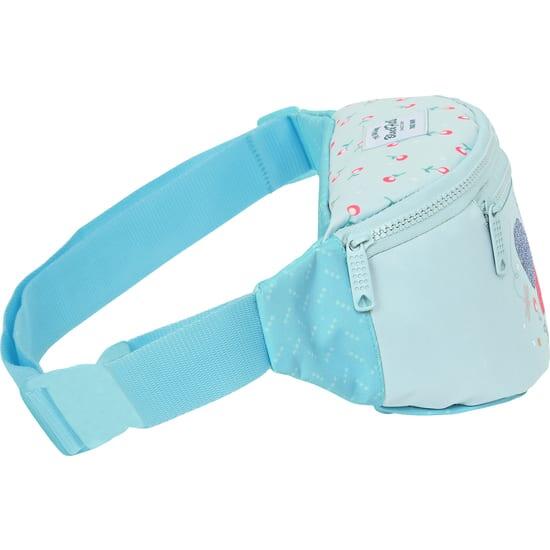 Riñonera Infantil Blackfit8 Mariposa con Cremallera y Bolsillo Azul 3/3