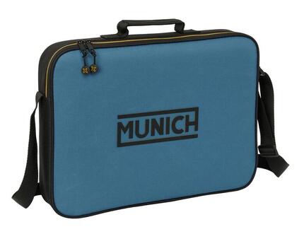 Munich Reisebrieftasche für Erwachsene mit verstellbarem Schultergurt, Blau und