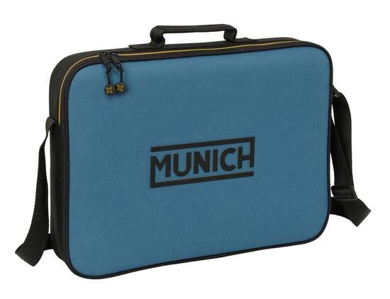 Munich Reisebrieftasche für Erwachsene mit verstellbarem Schultergurt, Blau und
