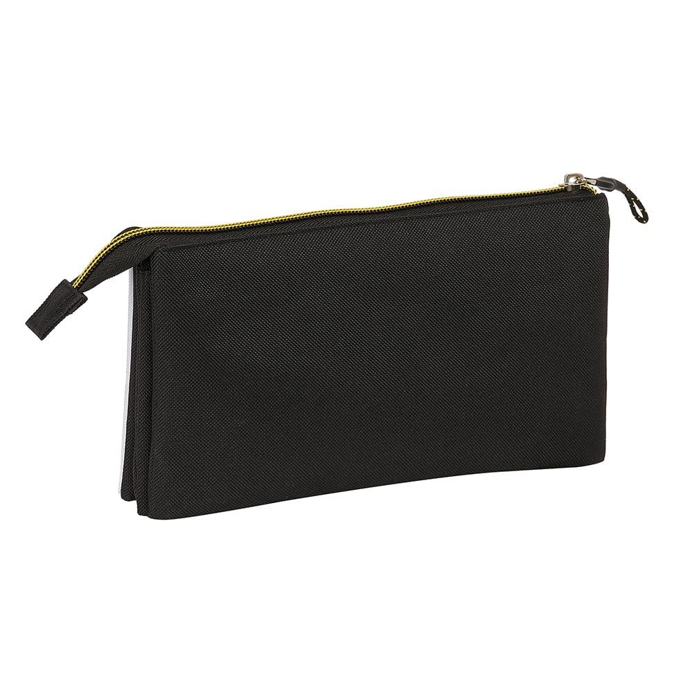 Astuccio triplo Kings League Pio per bambini con 3 scomparti, nero 2/3