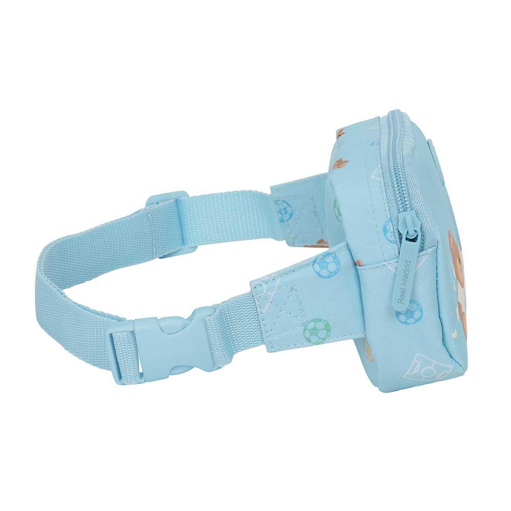 Banane enfant Real Madrid maternelle avec fermeture et sangle bleu 3/3