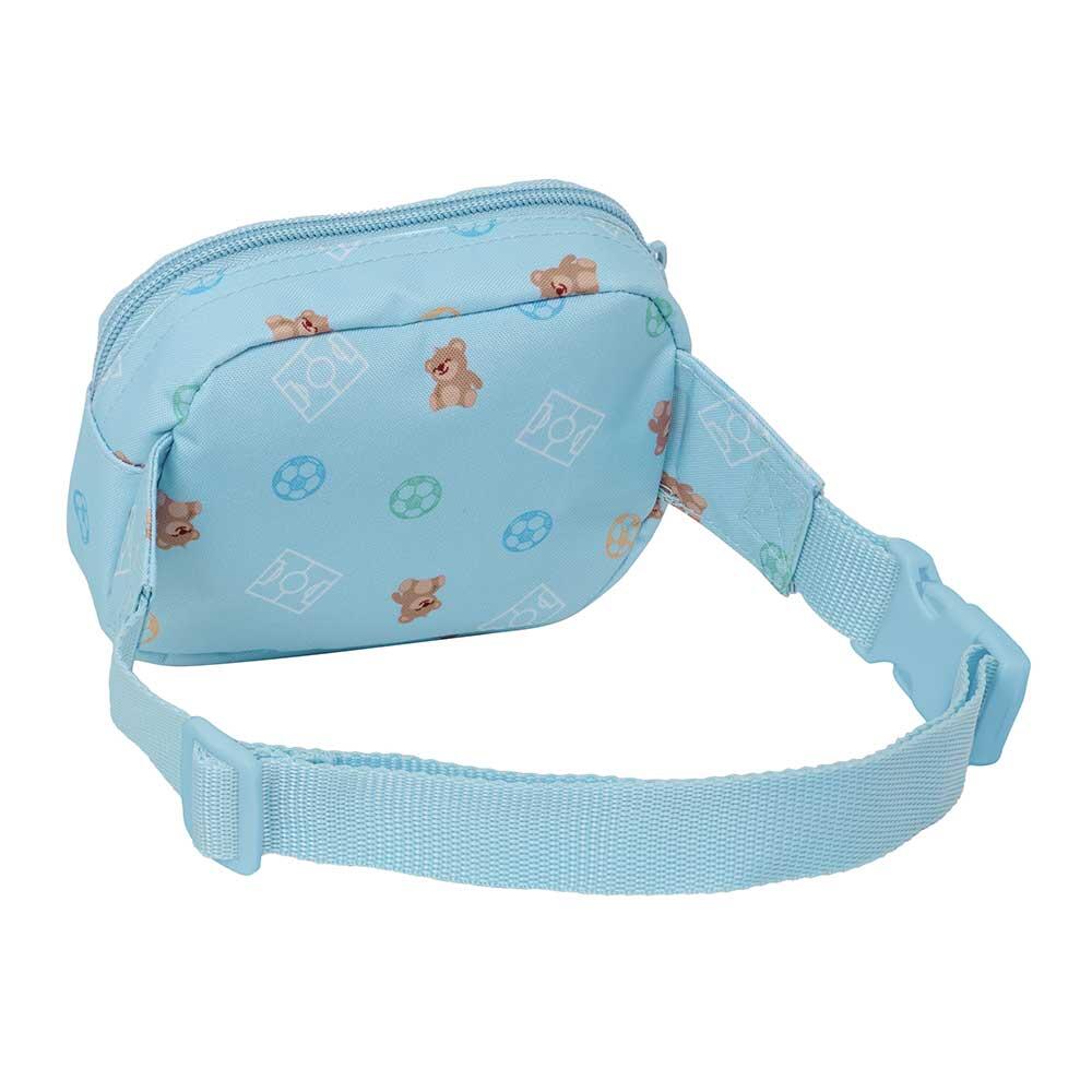 Banane enfant Real Madrid maternelle avec fermeture et sangle bleu 2/3