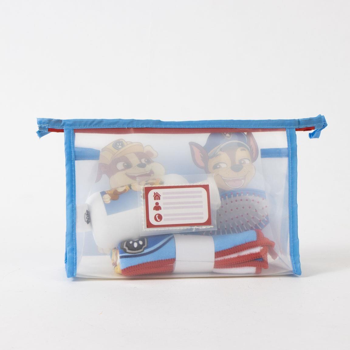 Trousse de toilette Pat' Patrouille pour enfants, adaptable aux trolleys avec 2/6