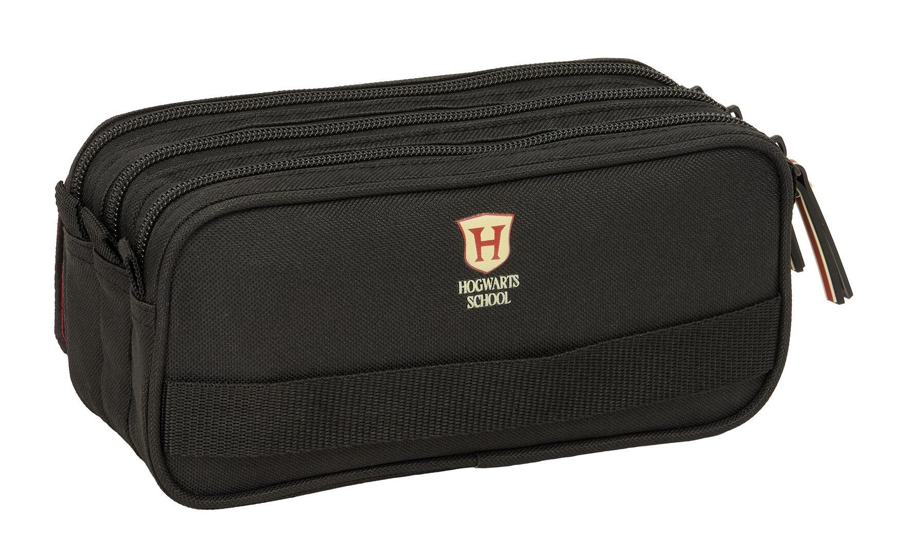 Astuccio per matite con tripla cerniera a tema Harry Potter e Hogwarts, per 2/4
