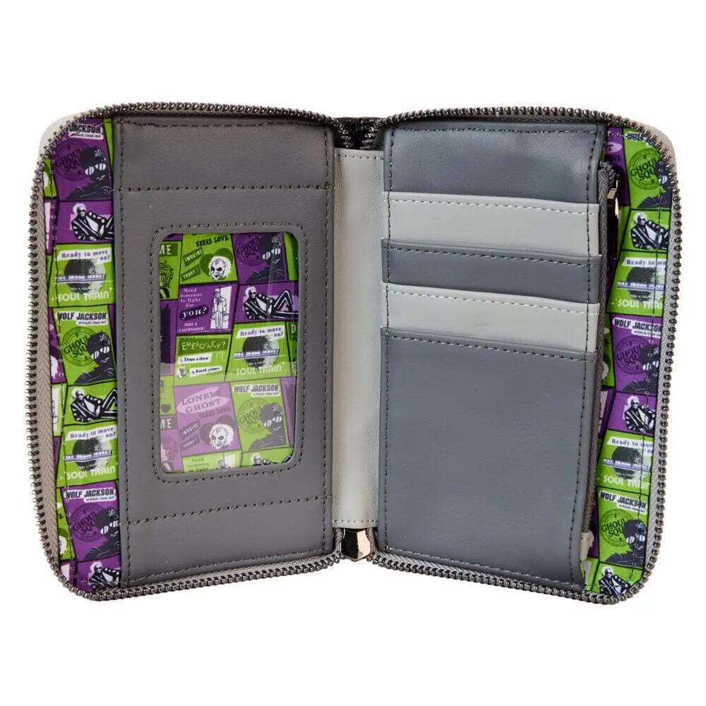 Portafoglio da adulto Beetlejuice Lydia Deetz in ecopelle, 15x10 cm, nero 2/4