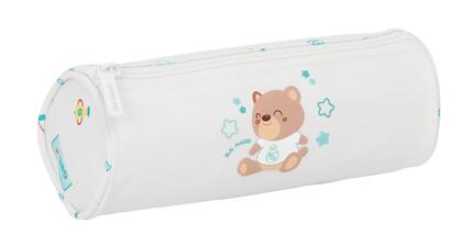 Trousse à crayons Real Madrid pour enfants, en PVC transparent avec fermeture