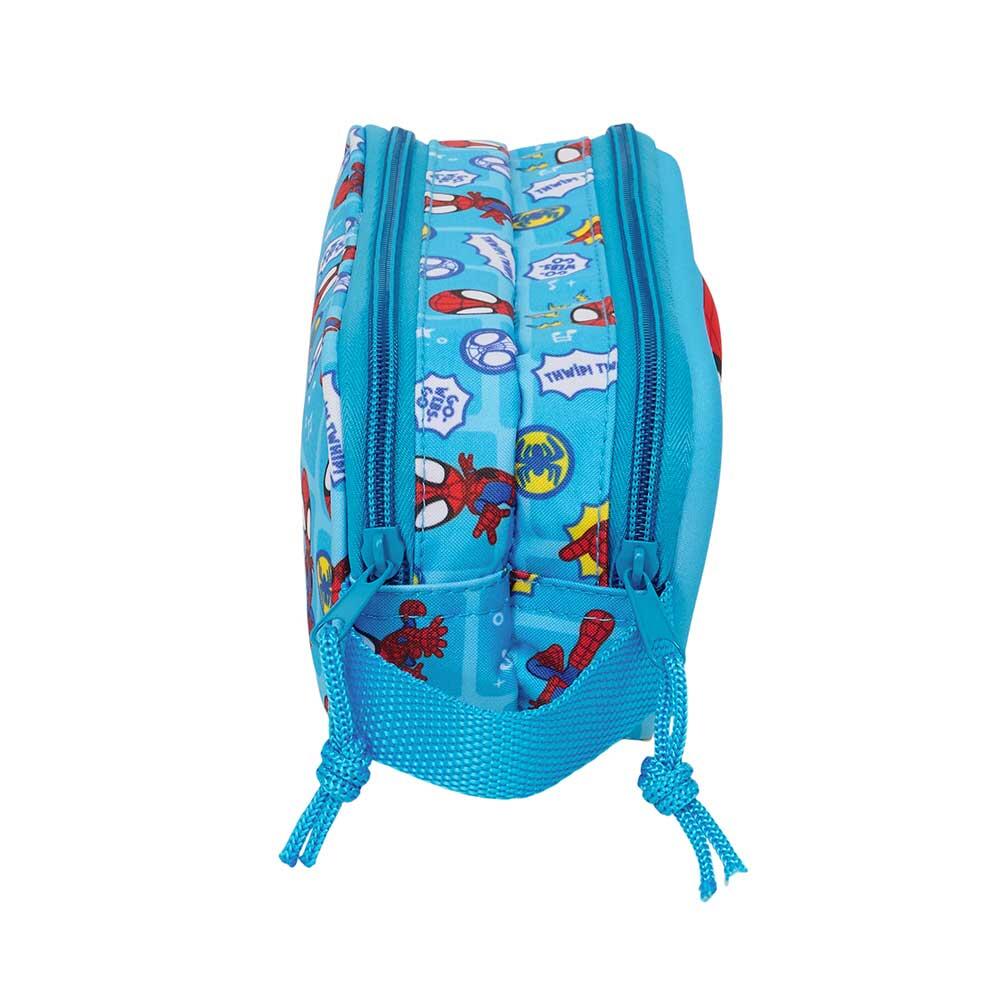 Trousse double Spidey 3D pour enfants avec 2 compartiments et fermetures éclair 3/3
