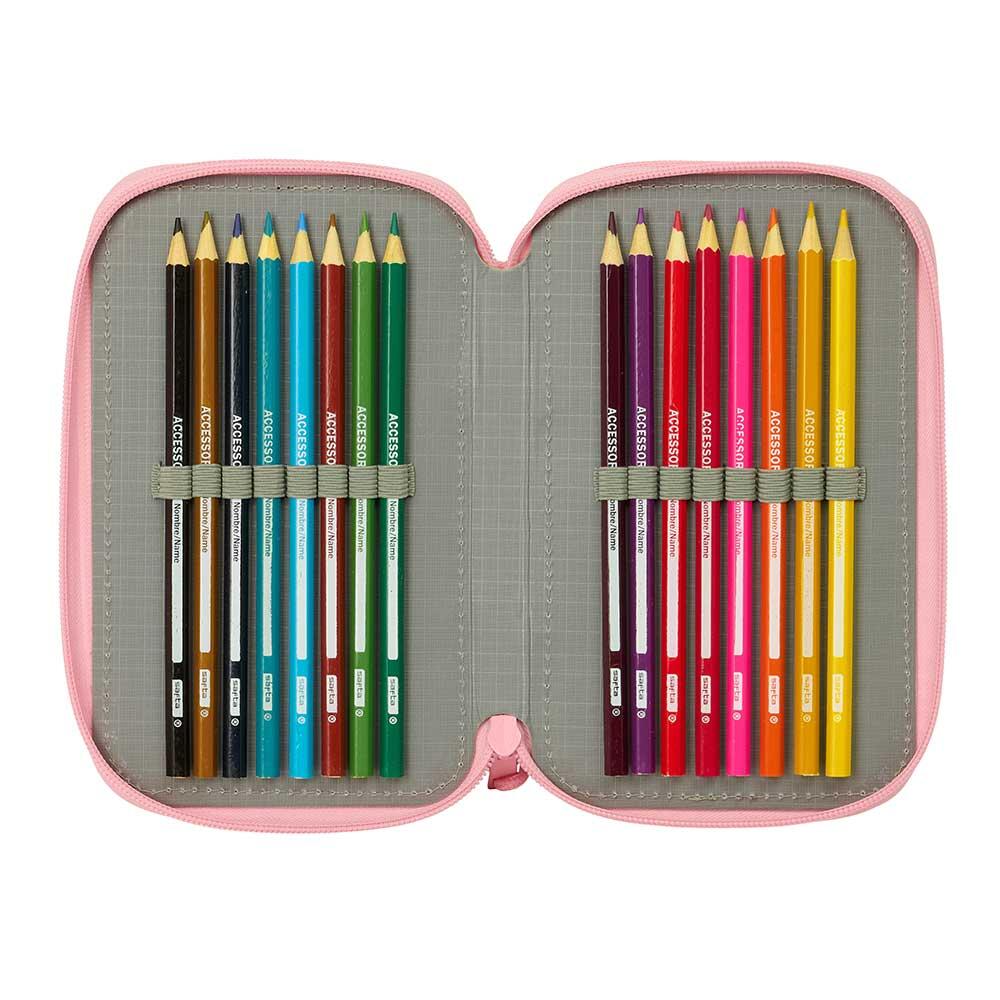 Astuccio triplo per bambini con capibara, con 37 scomparti e scomparti, colore 5/6