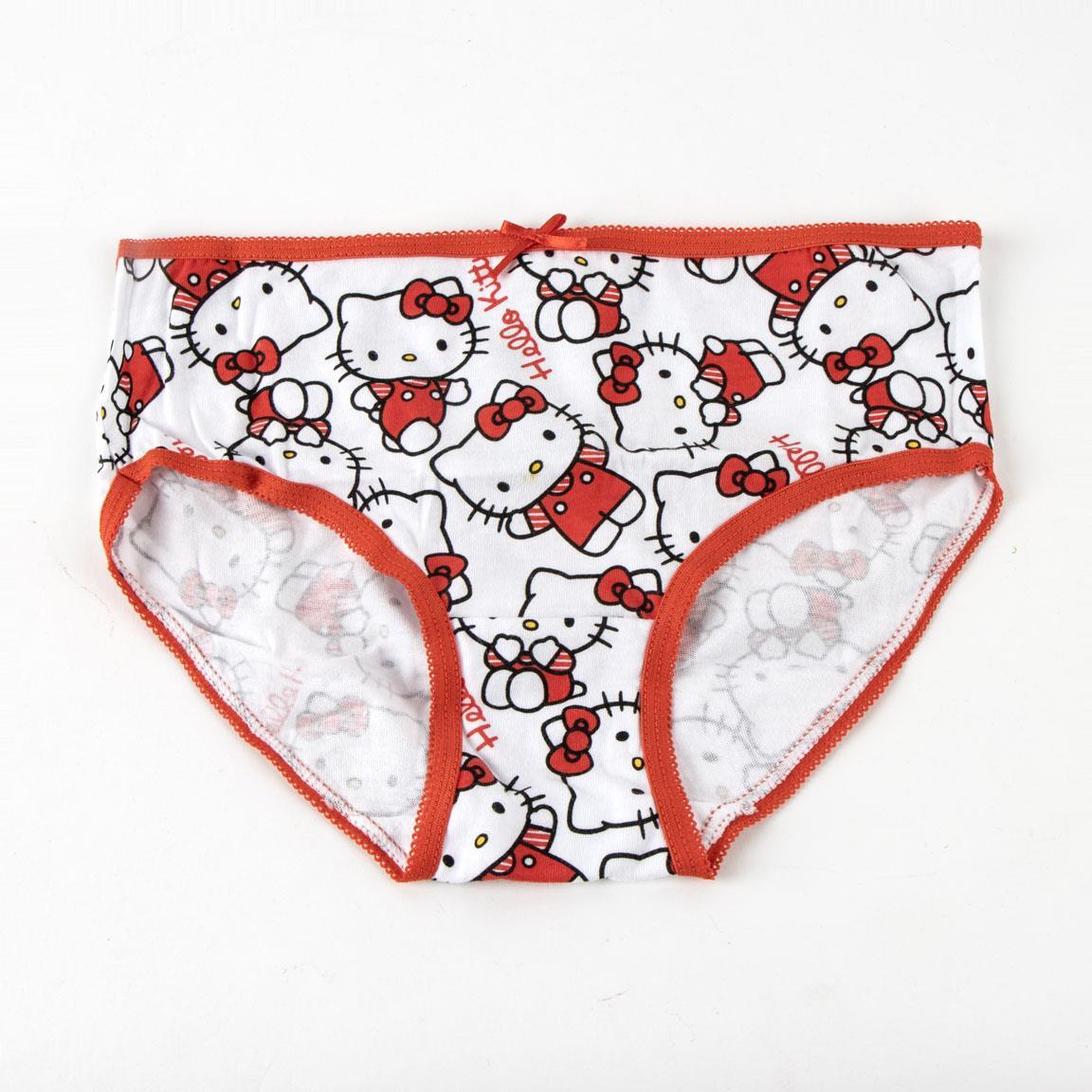 Ensemble de culottes en coton Hello Kitty pour enfants avec trousse de toilette 6/7