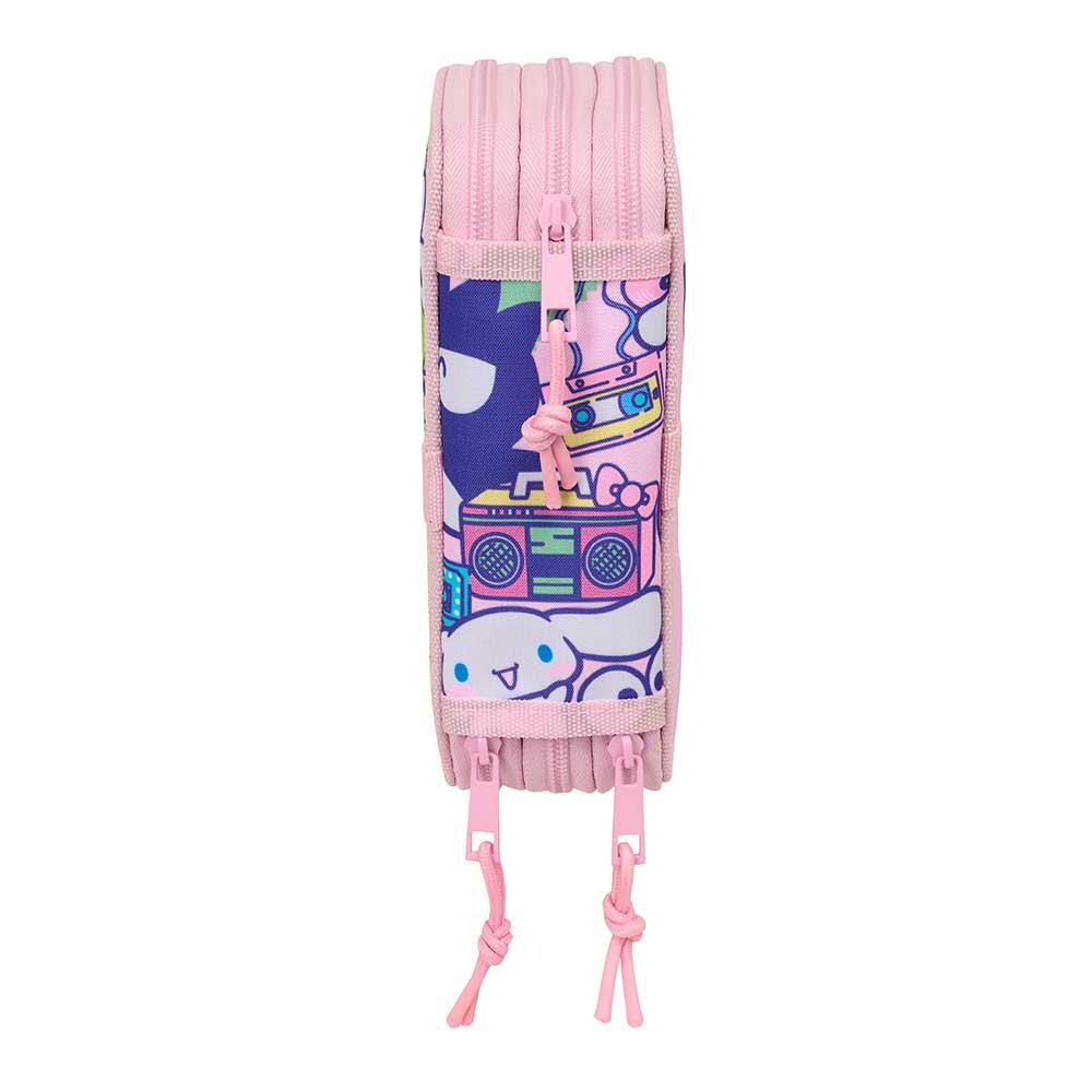 Trousse Hello Kitty pour enfants avec accessoires, 2 compartiments, rose 3/6