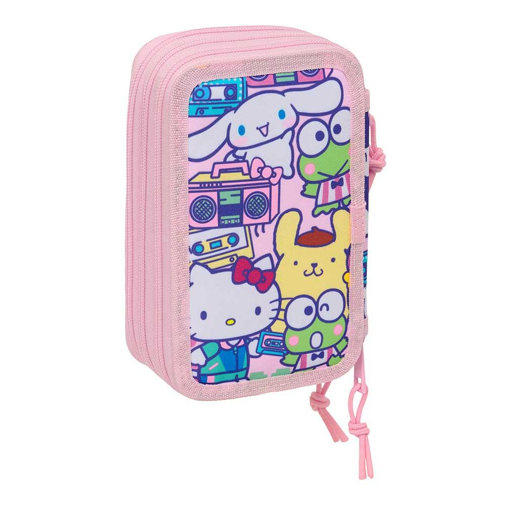 Trousse Hello Kitty pour enfants avec accessoires, 2 compartiments, rose 2/6