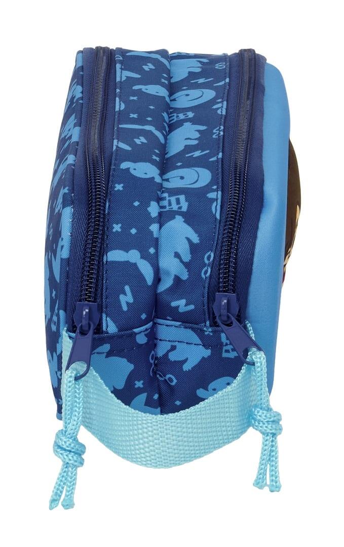 Astuccio doppio 3D di Harry Potter per bambini con cerniera, blu 3/3