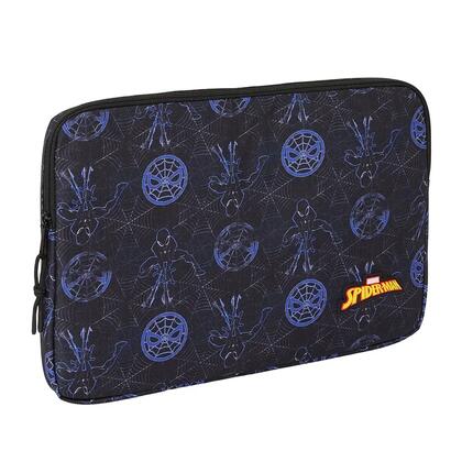Kinder-Bauchtasche Spider-Man Neon mit Reißverschlüssen und Gurt Blau