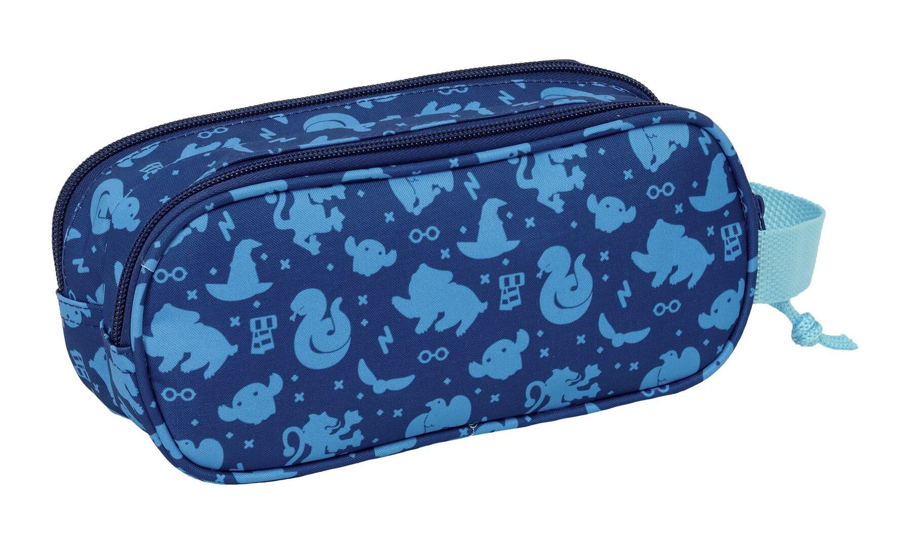 Astuccio doppio 3D di Harry Potter per bambini con cerniera, blu 2/3