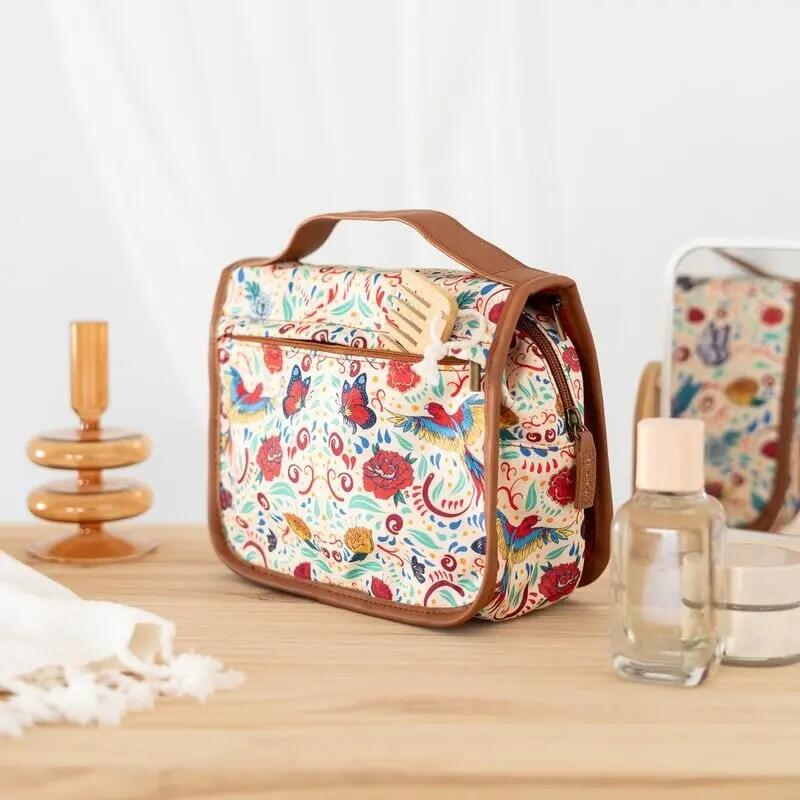 Beauty case da viaggio per adulti Frida Kahlo in poliestere con gancio 4/4