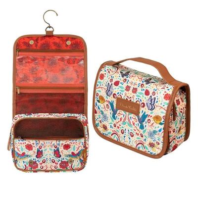 Beauty case da viaggio per adulti Frida Kahlo in poliestere con gancio