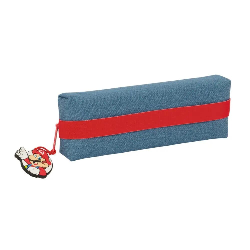 Astuccio per bambini di Super Mario con cerniera ed elastico, 22 cm, blu 5/5