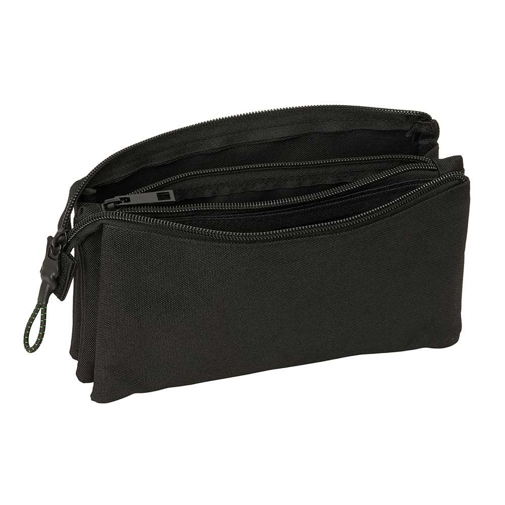 Trousse triple Real Betis Balompié avec fermetures éclair, noire 3/3