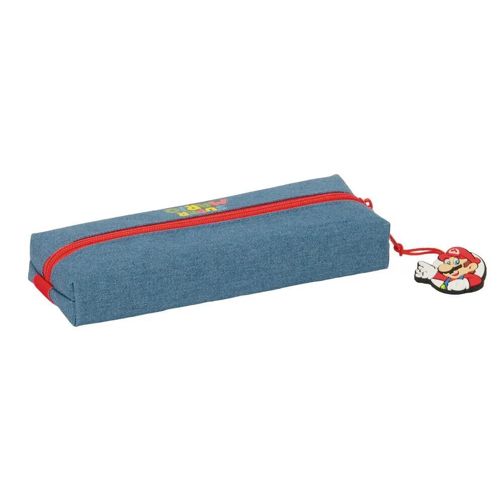 Astuccio per bambini di Super Mario con cerniera ed elastico, 22 cm, blu 4/5