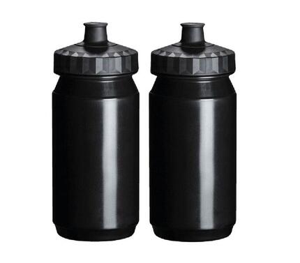 Wasserflasche 2x 550 ml Orange-Schwarz Trinkflasche